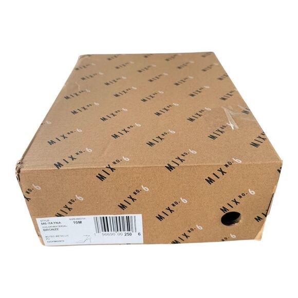 Mix No. 6 Yayna Pump Bronze Muted Metallic Ankle Strap Women’s Size 10 Medium - Picture 11 of 12